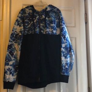 Blue & Black Zip Up